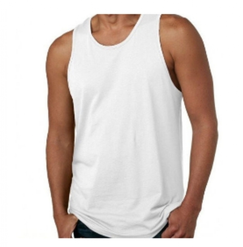 Distribuidor de Camiseta Regata Branca Lisa Masculina Guaianases - Kit Regata Lisa Masculina