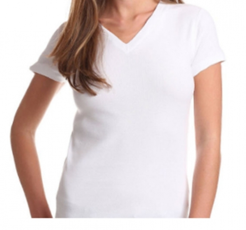 Loja de Camiseta Básica Lisa Feminina Jardim Marajoara - Camiseta Branca Feminina Lisa