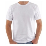 atacado de camiseta branca lisa masculina algodão Sacomã