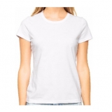 camiseta básica lisa feminina Paulínia