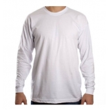 camiseta lisa branca masculina Tapiraí